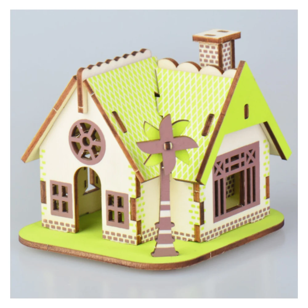

DIY Model toys 3D Wooden Puzzle-Ellie Cottage Wooden Kits Model Educational Puzzle Game Assembling Toys Gift for Kids Adult P1