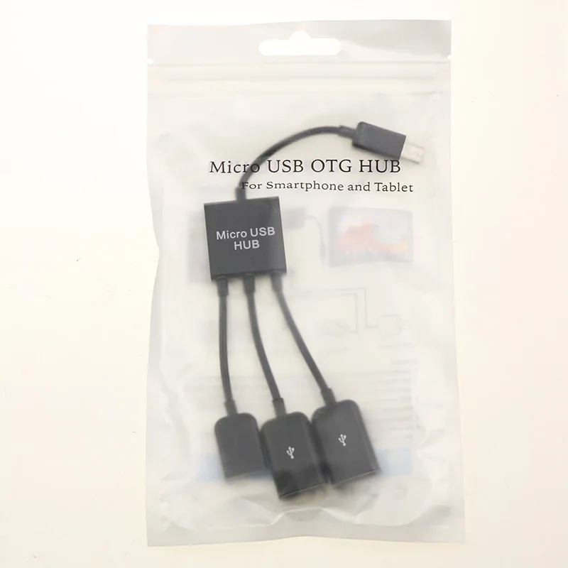 Адаптер Nworld Micro USB OTG Hub для смартфона планшета 3 в 1 мультиразветвитель совместимый