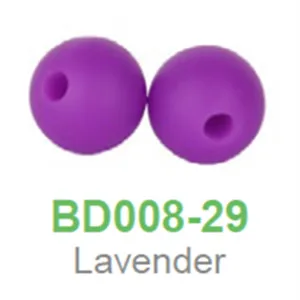 Lavender Chengkai 50 шт. силиконовые бусины 12 мм Экологичное Сенсорное ожерелье-прорезыватель пищевого класса Мама Кормящих DIY Ювелирные изделия Детские трофеи - Цвет: Lavender