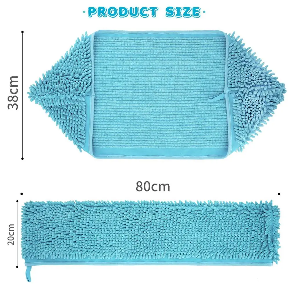 Soft Water Absorption Bath Towel for Pet Dog Cat Cleaning Massage Washing Drying Hair Towel Car washing Bathroom Towel Supplies