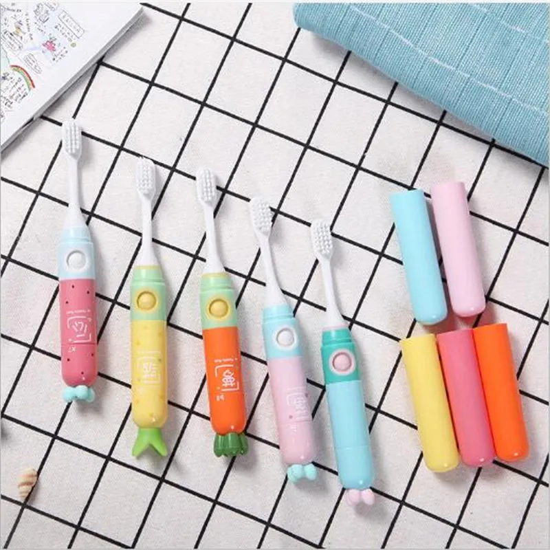 Детская электрическая зубная щетка 800 мАч портативная детская мини для массажа