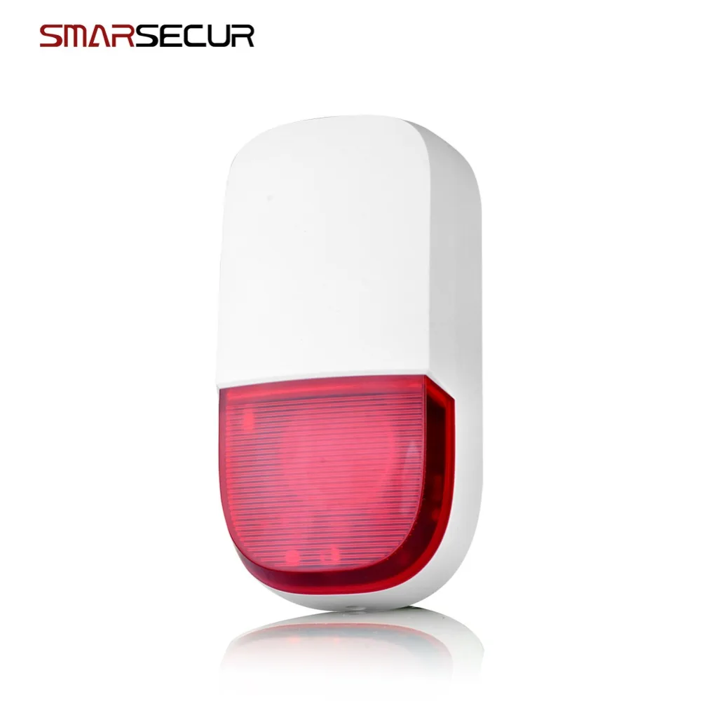 

Wireless outdoor siren 433 MHz flash siren horn suit for H6 of alarm system