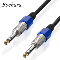 bochara 14jack 6 35mm to 6 35mm audio cable male to male for electric guitar mixer 1 8m 3m 5m 6m 10m monostereo cable