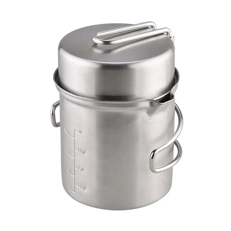 Высокое качество 1 Набор посуды для Портативный мини дровяная печь набор из