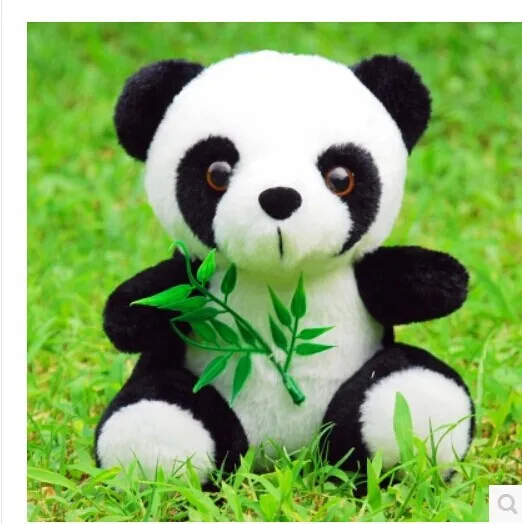 Около 18 см бамбук панда плюшевые игрушки одна партия/5 штук Рождественский