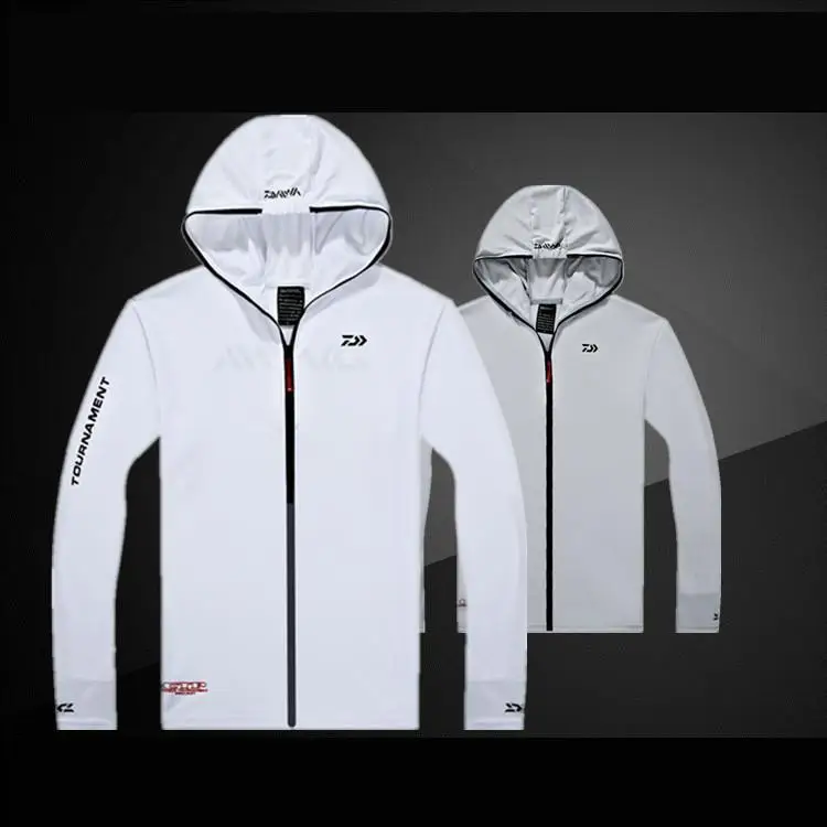 Для мужчин с капюшоном быстросохнущая дышащая Рыбалка рубашка длинным рукавом