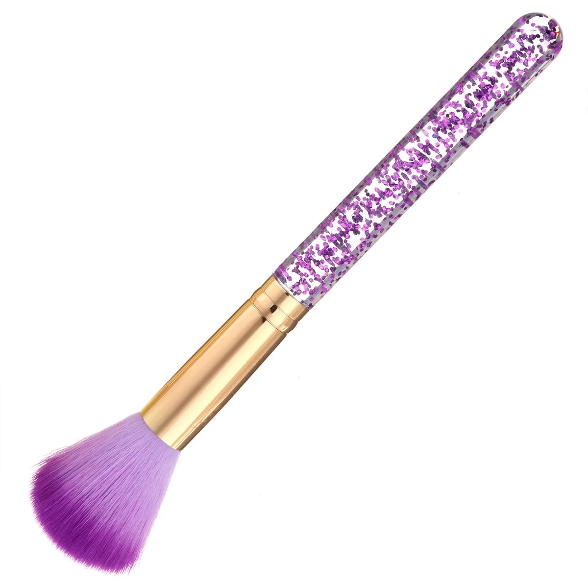 Purple Monja дизайн ногтей 2 цвета акриловая точечная ручка для очистки пыли мягкая щетка для волос лак УФ гель для удаления порошка ручка Маникюрный Инструмент - Цвет: Purple