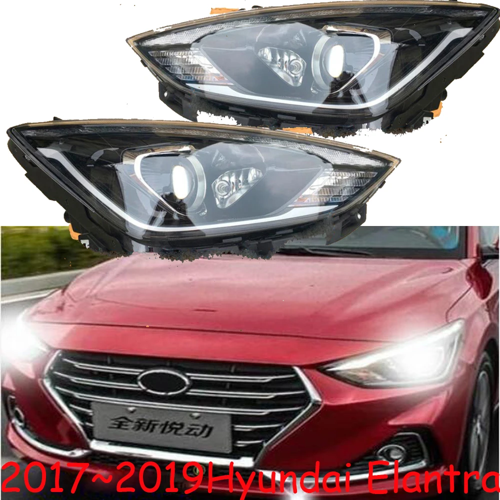 Фары для HUNDAI Elantra 2017 2018 2019 года Бесплатная доставка! Дневные фары автомобильные