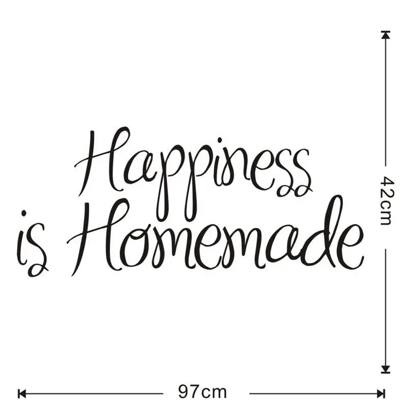 Happiness is домашние наклейки на стену креативные английские Наклейки стены для