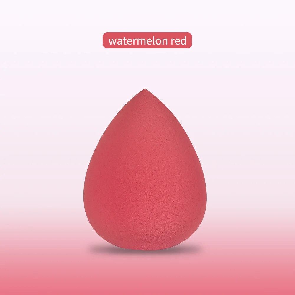 Watermelon red 9 цветов Красота Макияж Губка косметическая пуховка кисточки для тени основа воды капельная форма макияж губка слоеный порошок слоеный инструмент - Цвет: Watermelon red