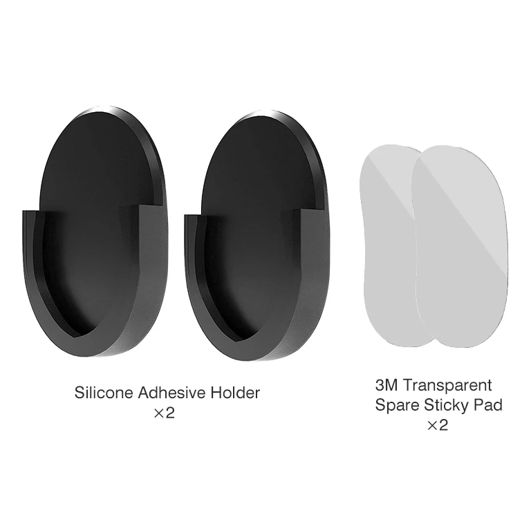 2 Black 2 Pad Yianerm PopStand автомобильный держатель, аксессуар, силиконовая наклейка, расширяющаяся подставка и держатель для телефона, крепление на приборную панель - Цвет: 2 Black 2 Pad