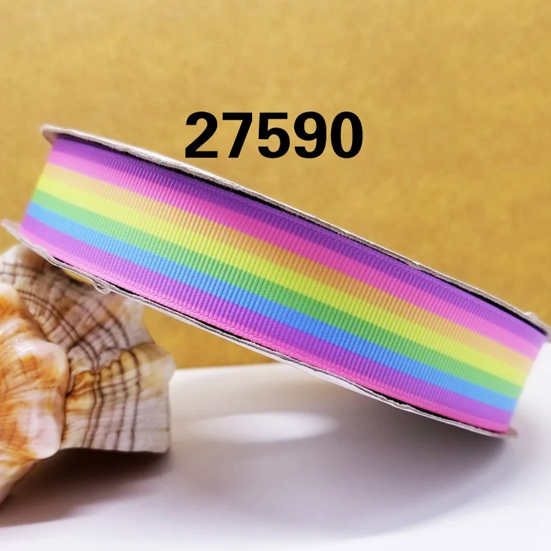 27590 Новое поступление ленты аксессуары для волос ленты 10 ярдов печатные корсажные ленты 27590 - Цвет: 27590