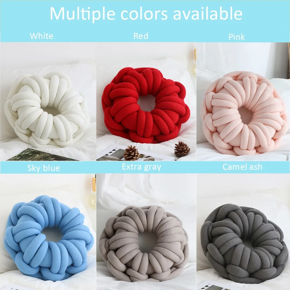 

Handmade Woven Pillow Office Home Nap Sleep Toys For Kids Boys Baby Back Cushion Bed Room Decoration Home Textile Products