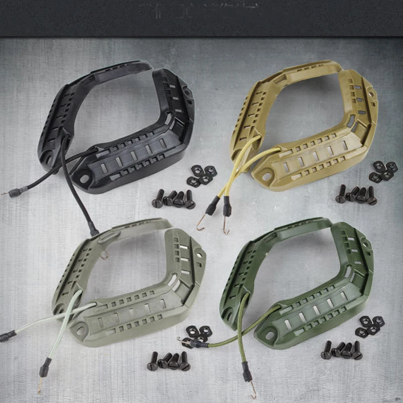 Страйкбол милитари Охота Шлем боковые рельсы с шнурком открытый Пейнтбол боевой