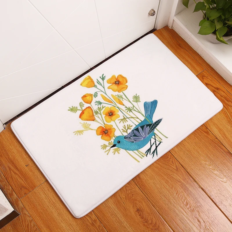 Новинка 2017 ковры с принтом птиц и кур Нескользящие кухонные коврики для дома