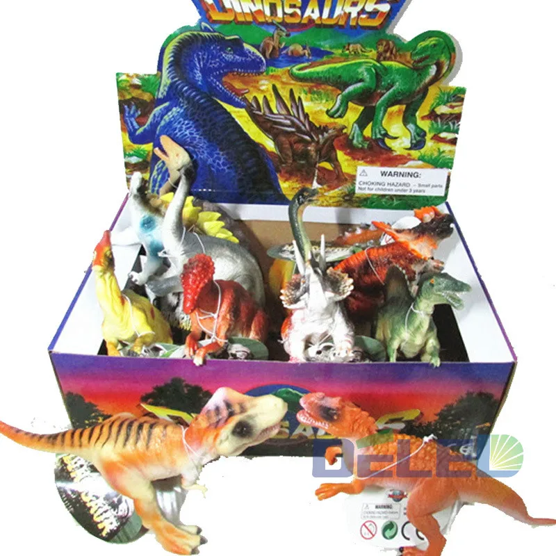 12 шт./партия Пластиковая Фигурка динозавра большого размера фигурки для детей