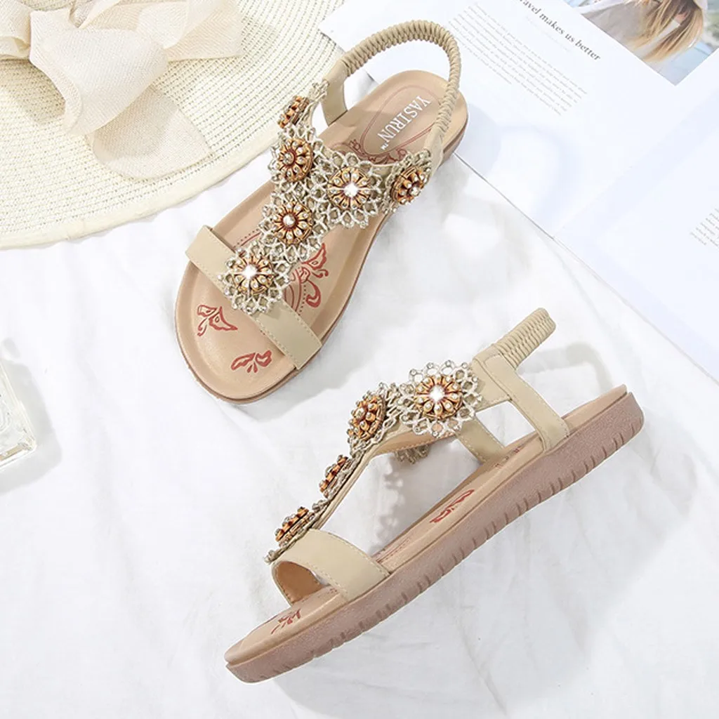 Женские модные летние сандалии SAGACE со стразами Повседневная пикантная Уличная