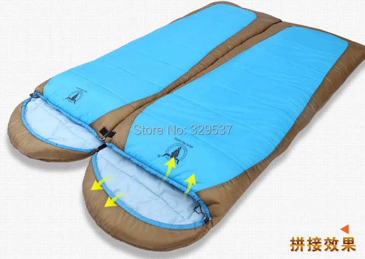 

super quality free shipping 1.7kg outdoor envelope hooded outdoor sleeping bag spring and summer three season sleeping bag