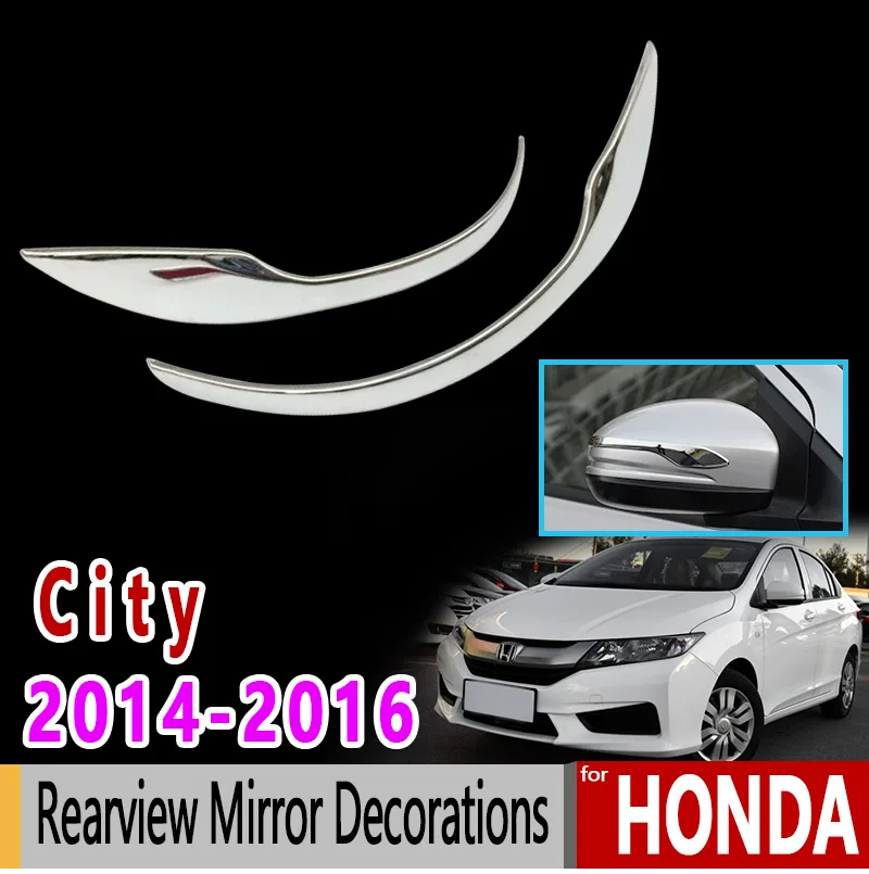 Для Honda City GM6 Grace Ballad 2014 2015 2016 2017 2018 хромированное зеркало заднего вида украшения