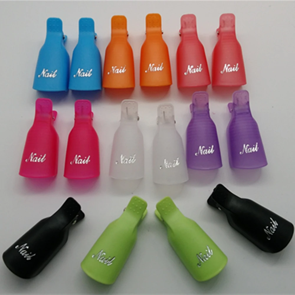 10 шт. стильные пластиковые зажимы для дизайна ногтей|nail art soak off|nail soakgel polish remover wrap |