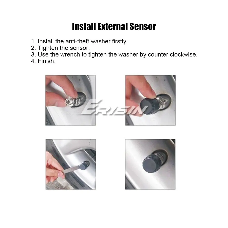 Erisin ES341 USB TPMS модуль монитор давления в шинах