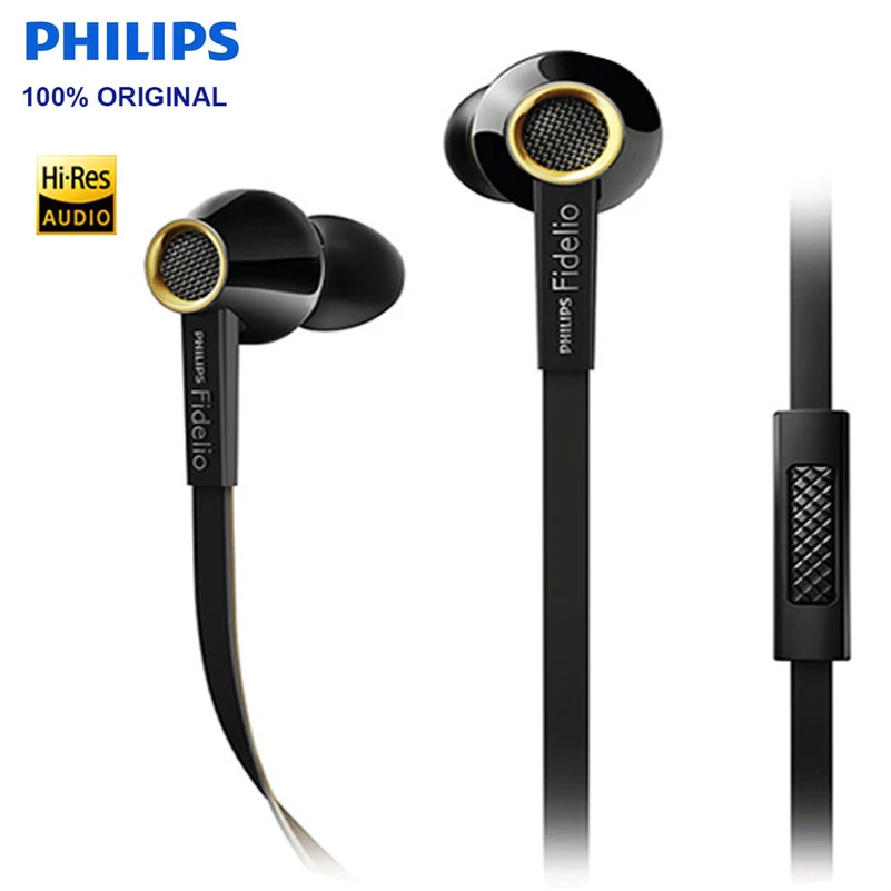 Оригинальные Hi Fi Наушники PHILIPS S2 наушники вкладыши с функцией телефонного звонка