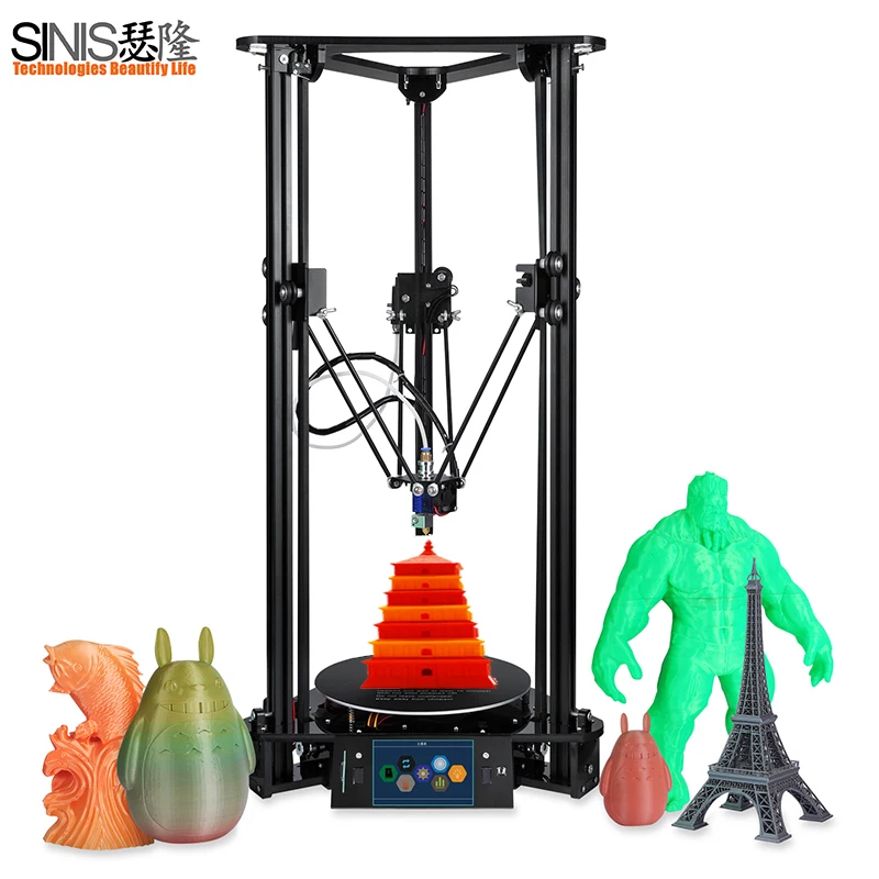 Модернизированный Sinis Z1/T1plus 3D FDM печатная машина алюминиевая рама 3d Принтер