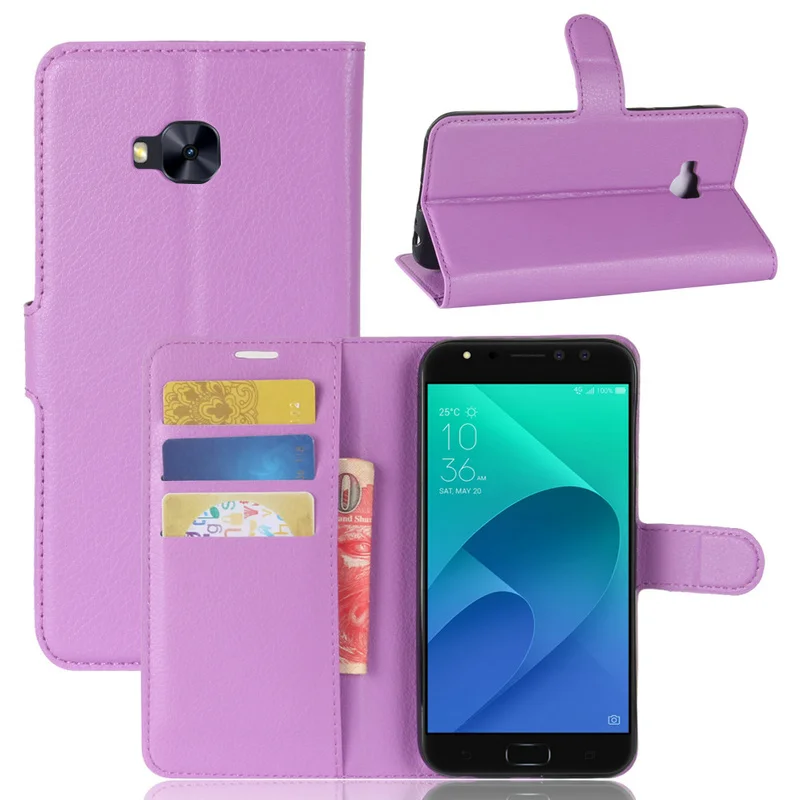 Роскошный кожаный чехол-кошелек с откидной крышкой для Asus Zenfone 4 Selfie Pro ZD552KL 5 дюйма
