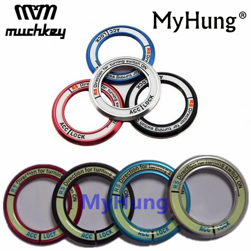 1pc Luminous Ignition Key Ring Switch Cover Sticker For Sportage K2 RIO Soul Forte K3 K5 Sorento Ix35 Ix30 Verna Solaris Sonata |