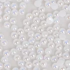 Искусственный жемчуг, 34568101214 мм, полукруглый, с плоской спинкой, 50-1000 шт.