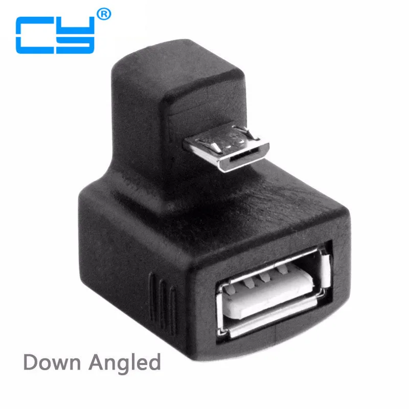 Вплоть угловой разъем соединения для микро usb V8 OTG USB 2 0 женскому удлинитель