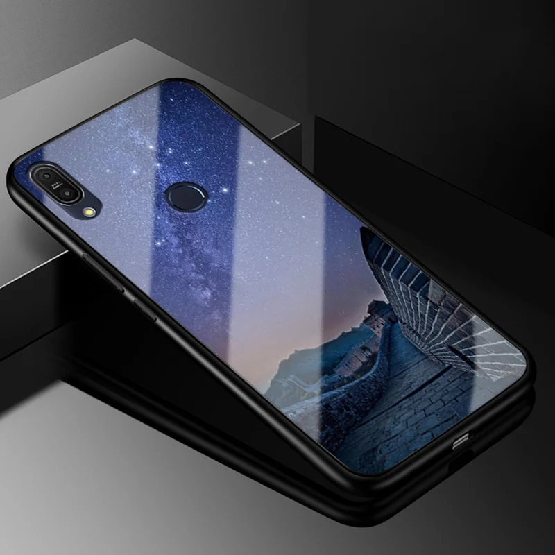 1 Чехол из закаленного стекла для ASUS Zenfone Max Pro M1 ZB601KL, жесткая задняя крышка из поликарбоната для ASUS Max Pro M1 ZB602KL X00TD, силиконовый бампер - Цвет: 1