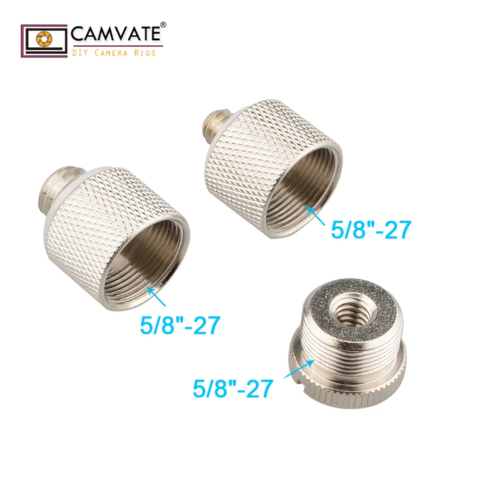 CAMVATE Mic винт адаптер от 1/4 до 5/8 и от 3/8 до 5/8 C1186 камера аксессуары для фотосъемки
