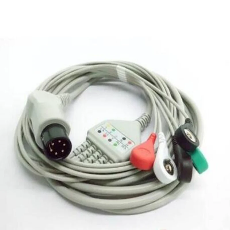 Бесплатная доставка один кусок ECG Leadwire 5 проводов для Mindray Goldway Edan использование