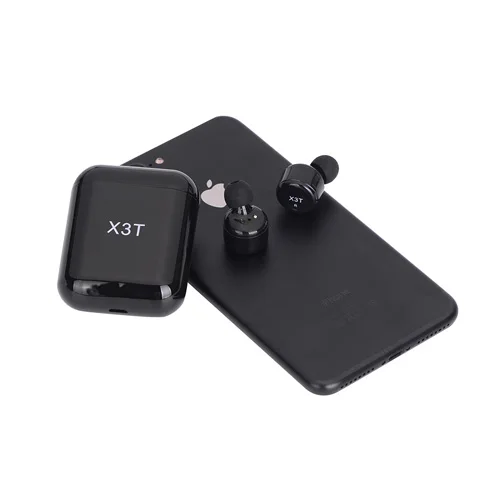 Sago X3T беспроводные Bluetooth наушники-вкладыши музыкальные наушники стерео наушники Bluetooth V4.2 беспроводные наушники для мобильного телефона - Цвет: Black