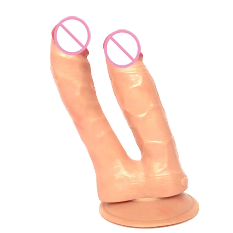 Фаллоимитатор стимуляция пениса женский вибратор для мастурбации двойной Дилдо