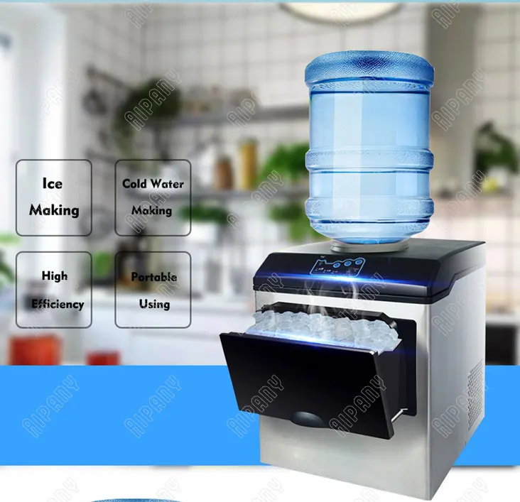 HZB25 electric bullet ice maker 25KG/24H portable ice making machine countertop ice machine silent automatic ice machine
