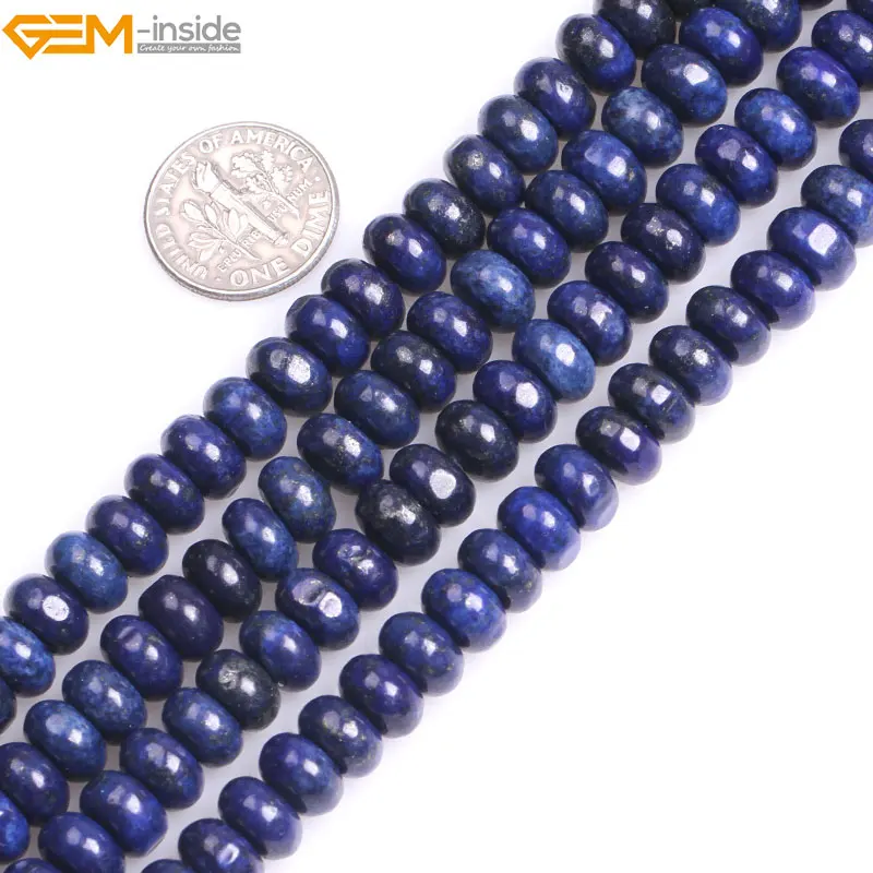 

Gem-inside Dyed Color Rondelle Lapis Lazuli Beads For Jewelry Making Dyed Color Selectable Size 15inches DIY Jewellery
