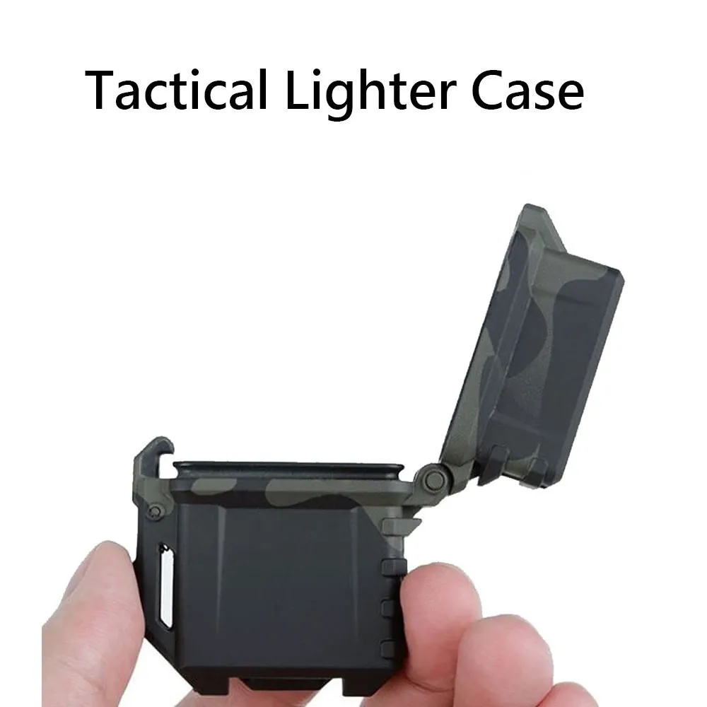 Военный Чехол-вкладыш для Zippo, с одной стороны, камуфляжный, EDC, тактический, охотничий, MOLLE, чехол, s волокно, нейлон, стандартная зажигалка