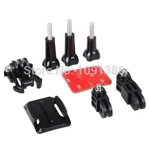 Боковое крепление плоское изогнутое основание Крепление на шлем и 3-ходовой