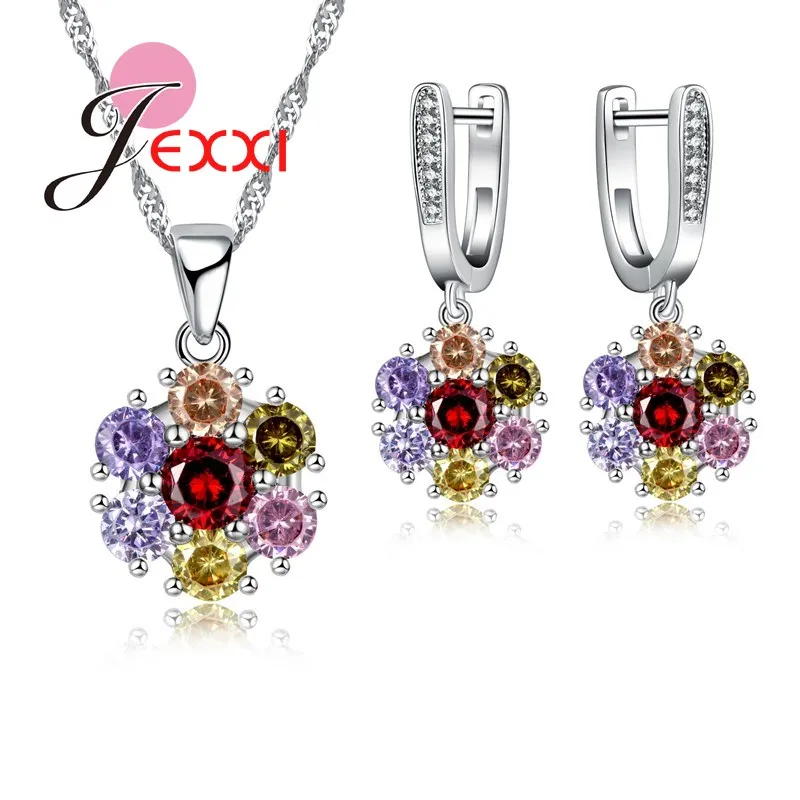 Новинка серьги и ожерелья из серебра 925 пробы|jewelry sets for women|necklace earring setjewelry |
