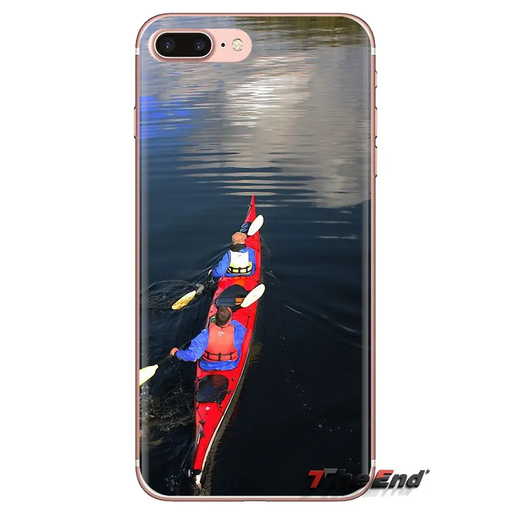 kayaking canoe kayak ride the river Silicone Phone Skin Cover For Samsung Galaxy A3 A5 A7 A9 A8 Star A6 Plus 2018 2015 2016 2017 |