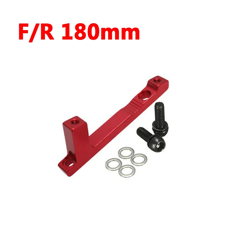 Red F-R180mm 180/203 мм горный велосипед дисковый преобразователь на дисковый тормоз передний задний пост крепление ротора MTB велосипедный дисковый тормозной адаптер калипера - Цвет: Red F-R180mm