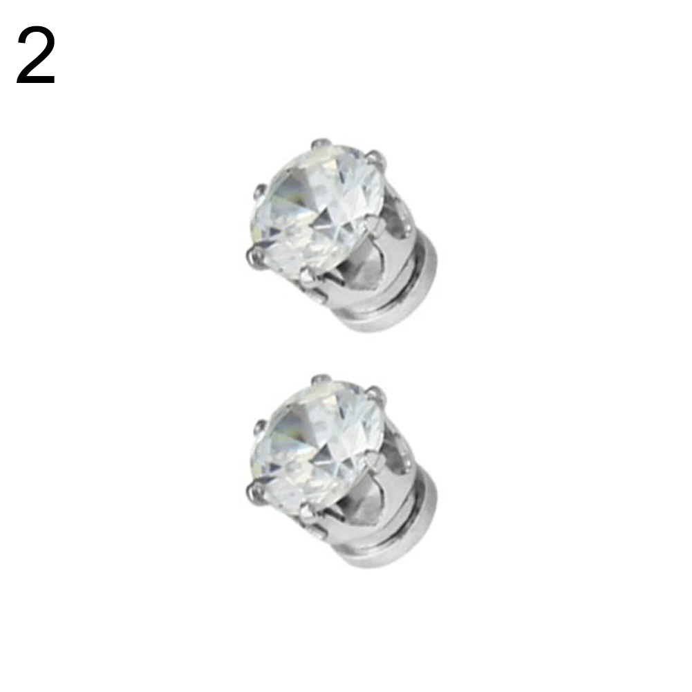 1 пара популярные магнитные серьги с запонкой без пирсинга для мужчин и женщин