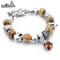 szelam 2019 ethnic jewelry silver charms beaded bracelets for women bracelet girls adjustable sbr150318