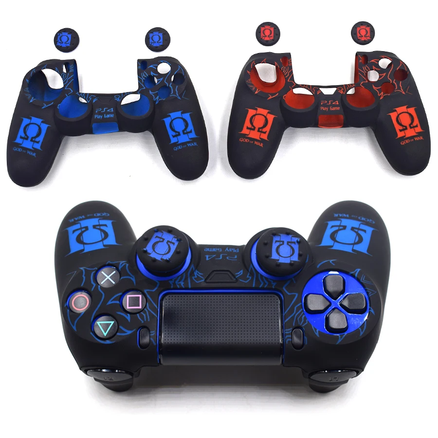3 цвета силиконовый чехол толще полный пакет декоративное покрытие для Playstation4 PS4