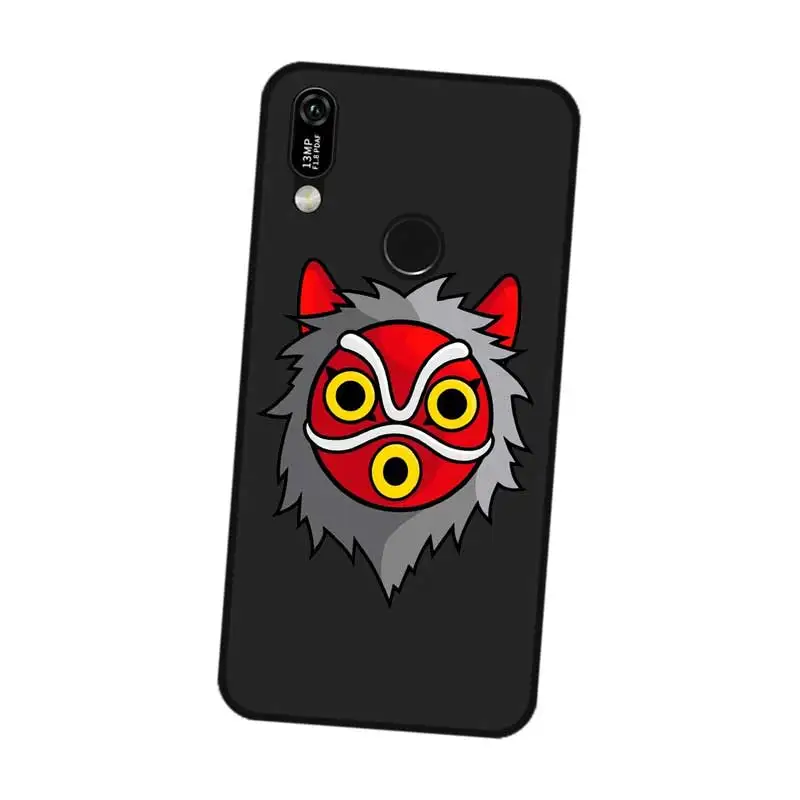 N363 платье принцессы Лидер продаж Черный силиконовый чехол для huawei Y5 Y6 Y7 Y9