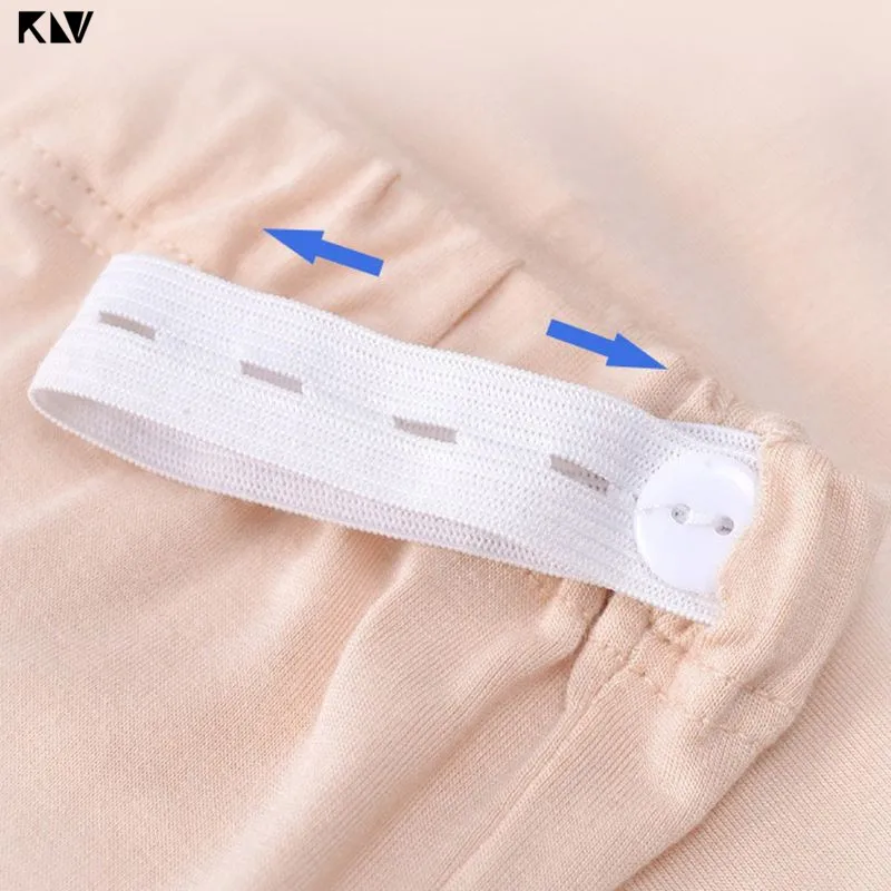 Штаны для беременных женщин со средней посадкой бесшовные кружевные однотонные