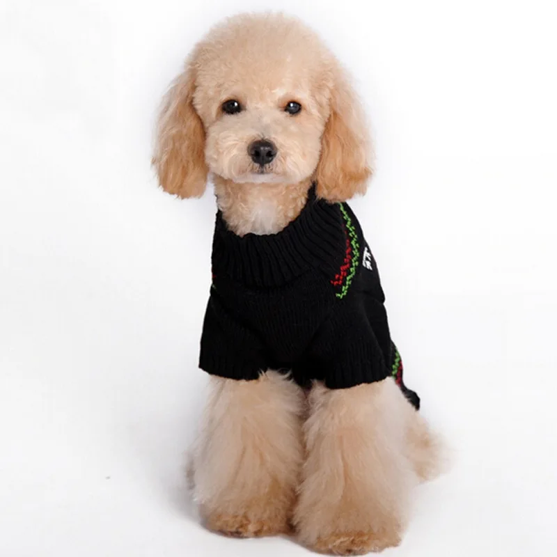 Bigeyedog Рождественская Одежда для собак кошек свитер Чихуахуа щенок пальто