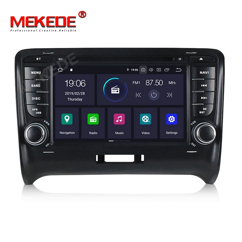 Автомобильный dvd плеер MEKEDE IPS 2 din Android 9 0 радио стерео GPS навигация для Audi TT MK2 2006 2012